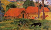 Gauguin, Paul - Three Huts, Tahiti